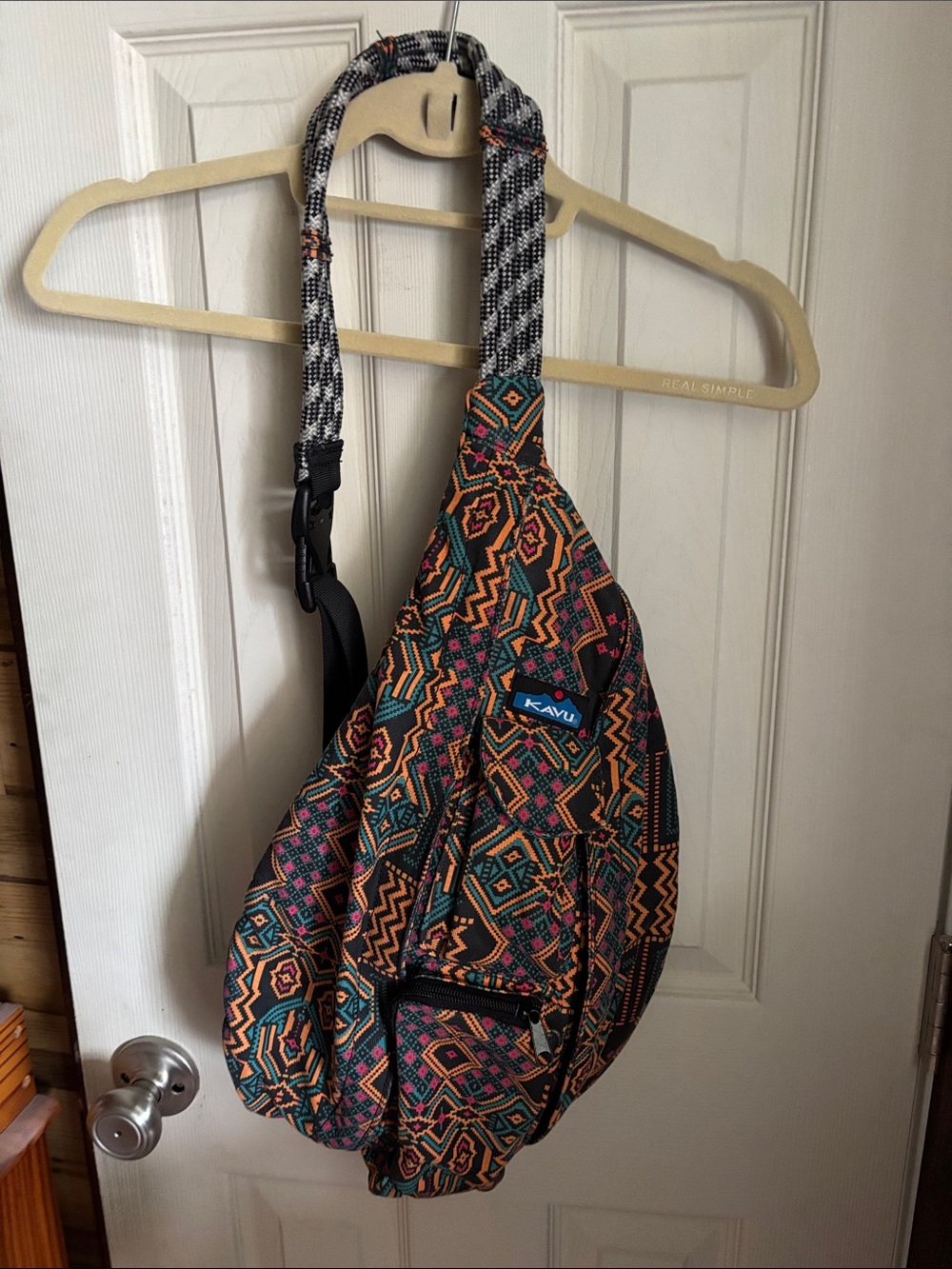 Kavu Multicolor Geometric Sling Bag